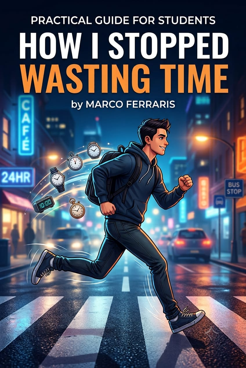 Cover of the ebook 'How I Stopped Wasting Time' with practical exercises