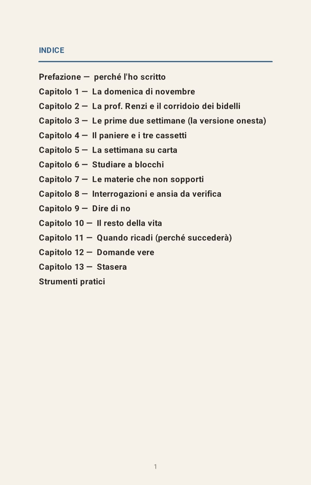 Anteprima 1 dei contenuti interni dell'ebook 'Come ho smesso di correre dietro al tempo'