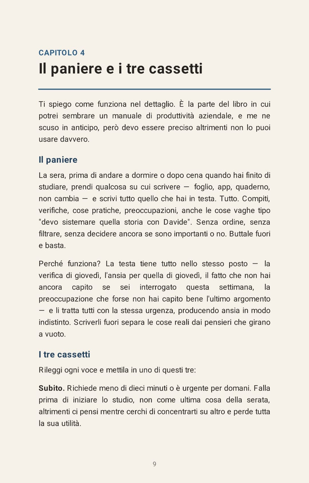 Anteprima 2 dei contenuti interni dell'ebook 'Come ho smesso di correre dietro al tempo'