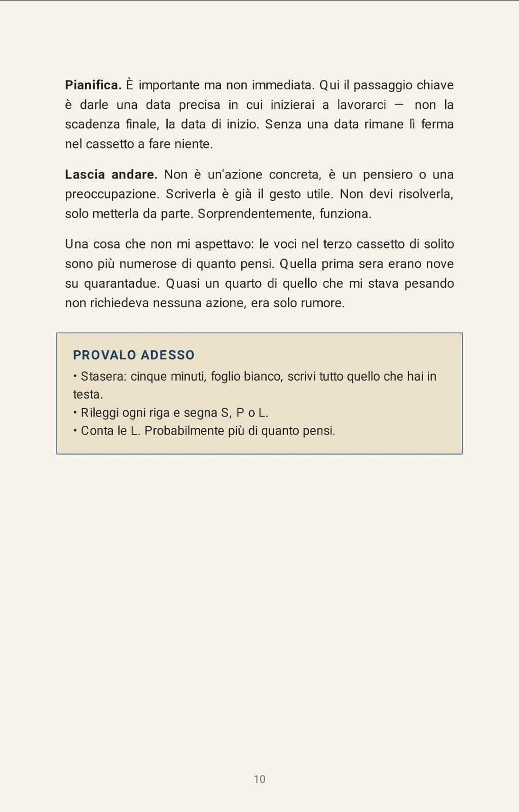 Anteprima 3 dei contenuti interni dell'ebook 'Come ho smesso di correre dietro al tempo'