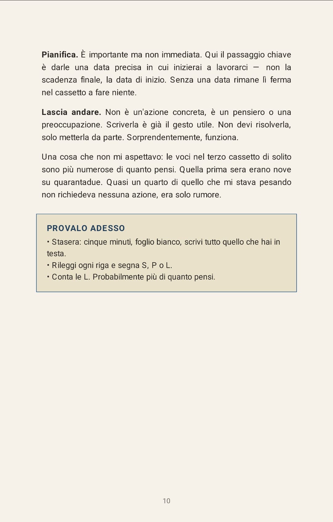 Anteprima 3 dei contenuti interni dell'ebook 'Come ho smesso di correre dietro al tempo'
