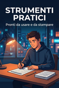 Planner di studio stampabile in italiano, tabelle e checklist